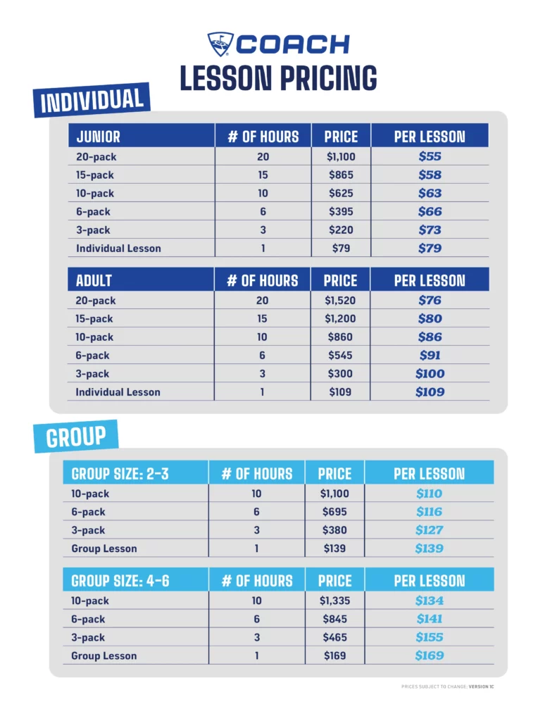 Topgolf Loudoun Coach Lesson Pricing