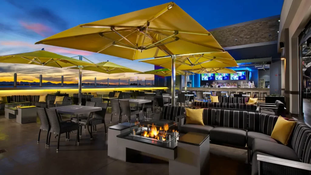 TOPGOLF GILBERT ROOFTOP TERRACE WITH FIRE PITS