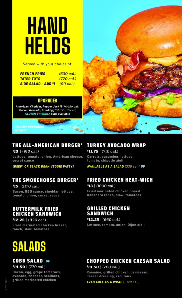 TOPGOLF ST. LOUIS - MIDTOWN BURGERS AND SALADS PRICES